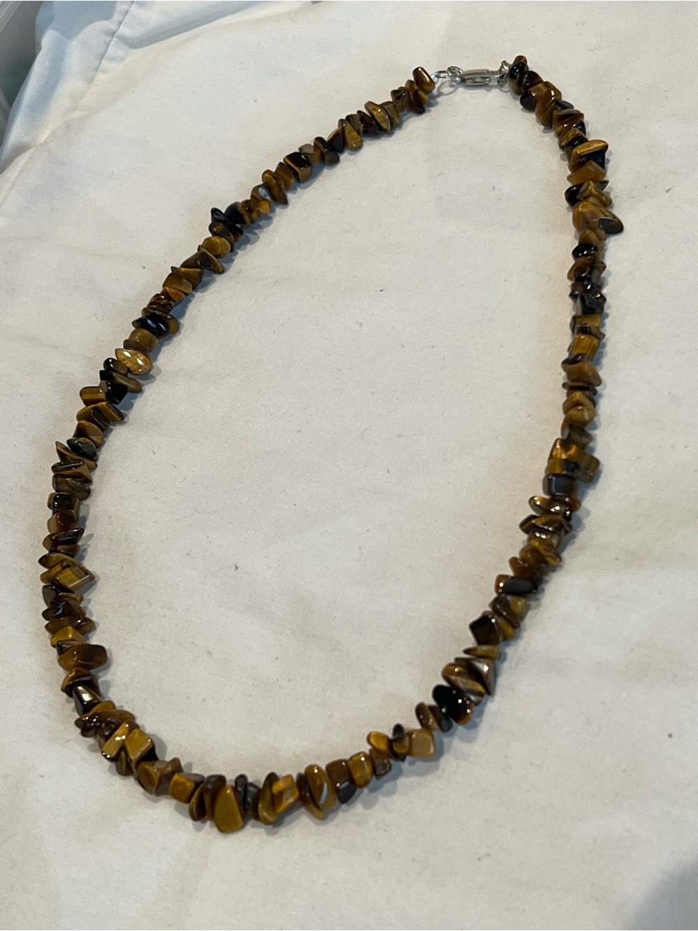 Tiger’s eye sterling silver necklace